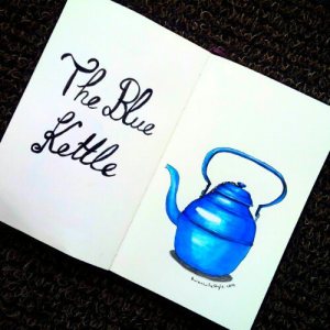 blue kettle